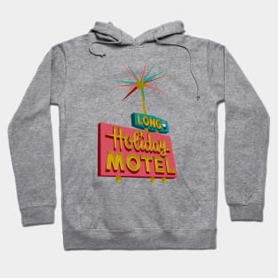 Long Holiday Motel Sign Hoodie